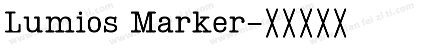 Lumios Marker字体转换